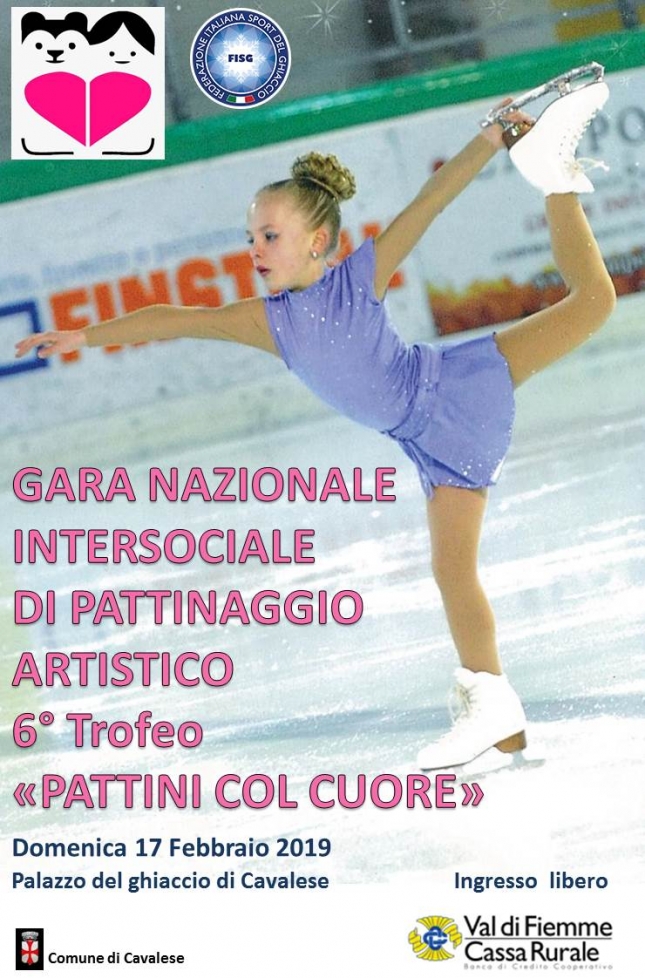 6 trofeo pattini col cuore