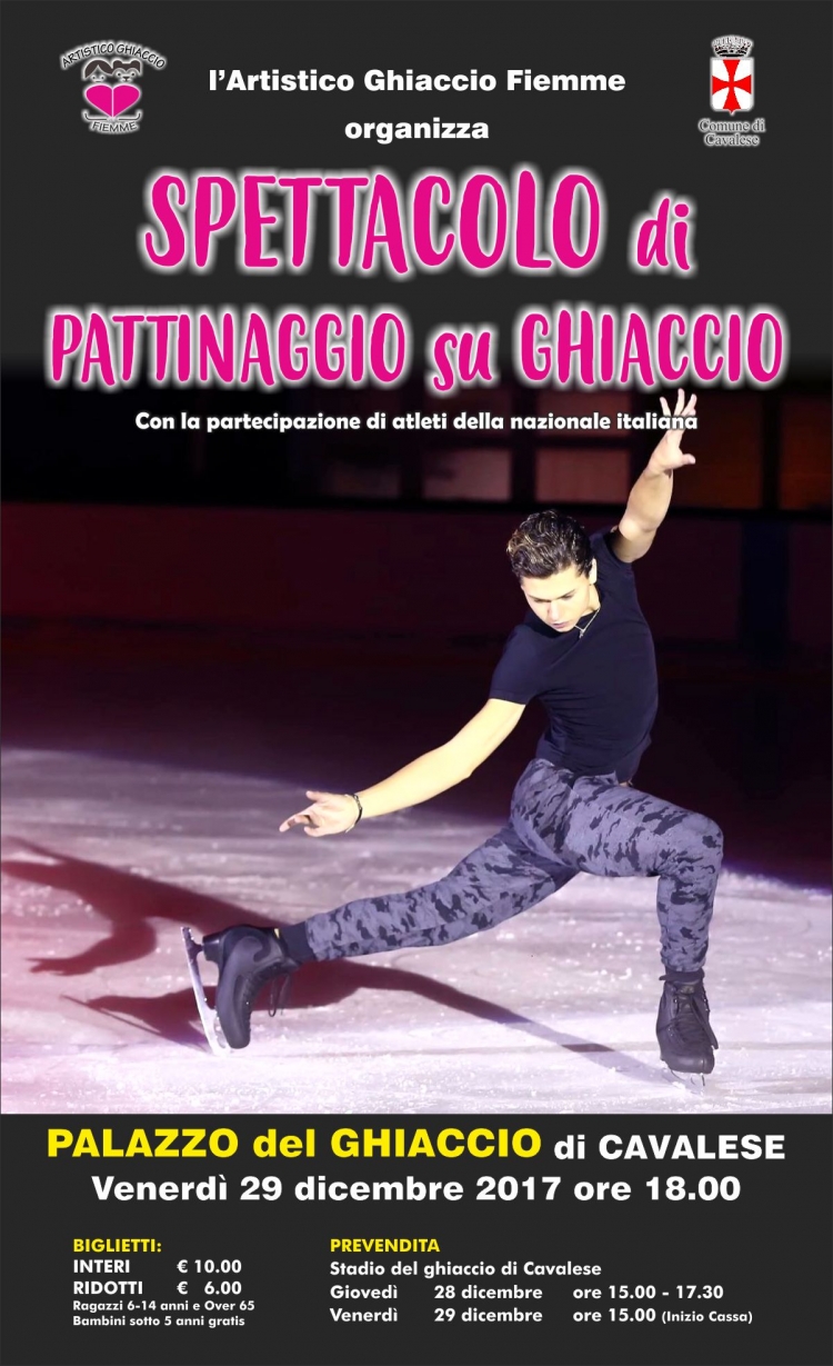 VENDERDI' 29 DICEMBRE SPETTACOLO DI PATTINAGGIO!!